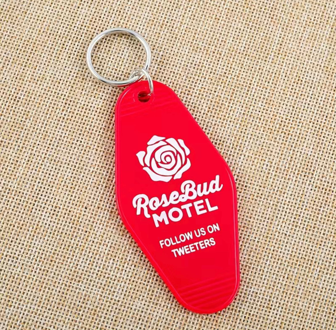 Rosebud Motel Keychain