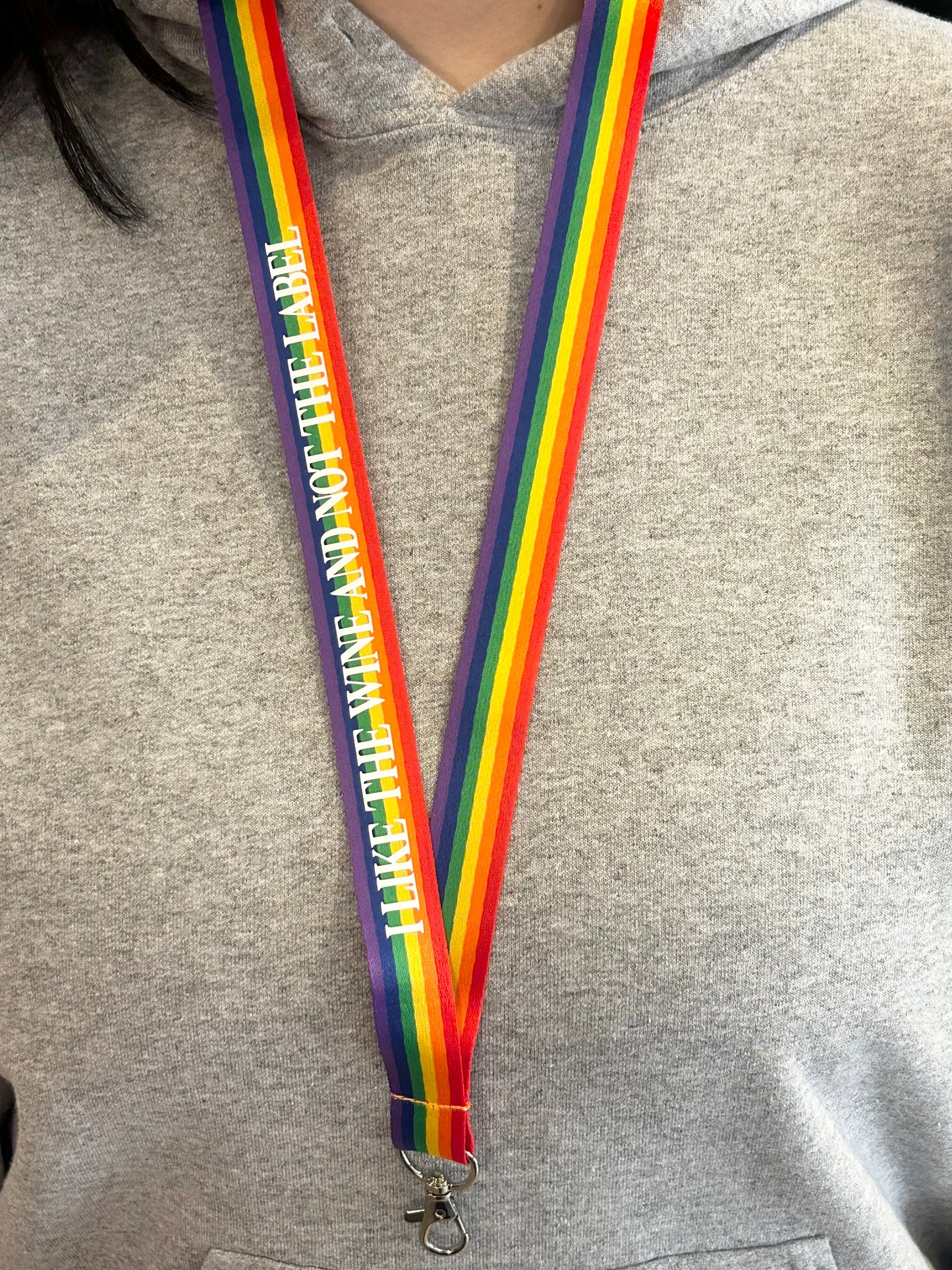INTO THE WINE AND NOT THE LABEL Lanyard